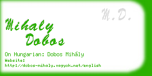 mihaly dobos business card